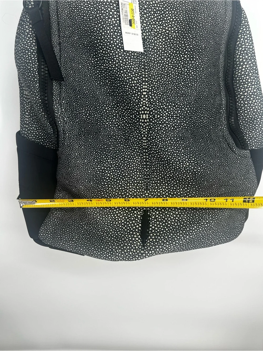 THACKER New York Black Unique Neoprene Book Backpack - New With Tags
